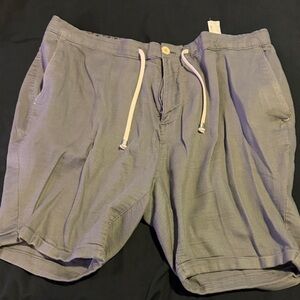 Zara Men's Light Gray Drawstring Shorts